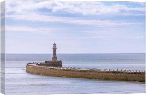 Calm day at Roker. Canvas Print by Bill Allsopp