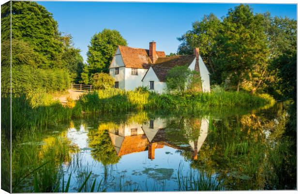 Willy Lott's Cottage Canvas Print by Bill Allsopp