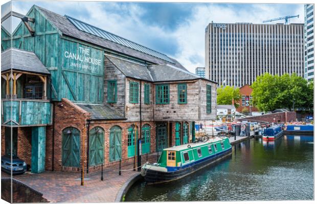 The Canal House Canvas Print by Bill Allsopp