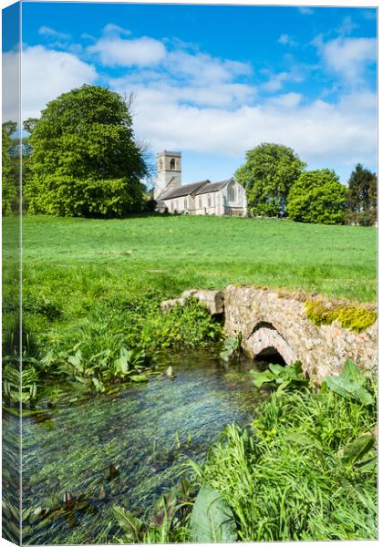 The Parish Church of All Saints Fring. Canvas Print by Bill Allsopp