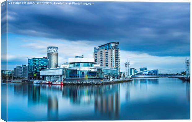 The Lowry.  Canvas Print by Bill Allsopp