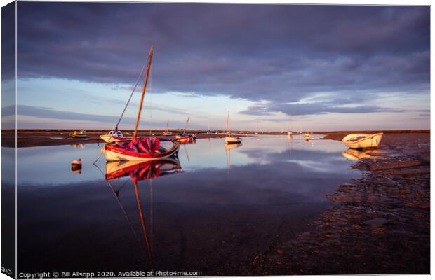 Sunset at Mow Creek. Canvas Print by Bill Allsopp