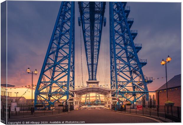 The Transporter Bridge. Canvas Print by Bill Allsopp