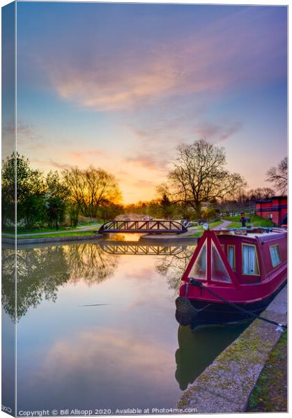 Dawn at Foxton Canvas Print by Bill Allsopp