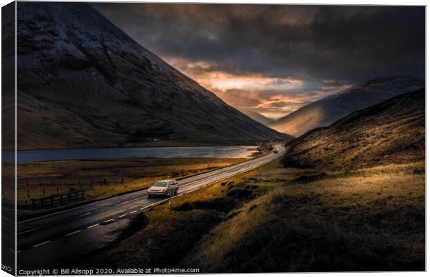 The Road to the Isles. Canvas Print by Bill Allsopp