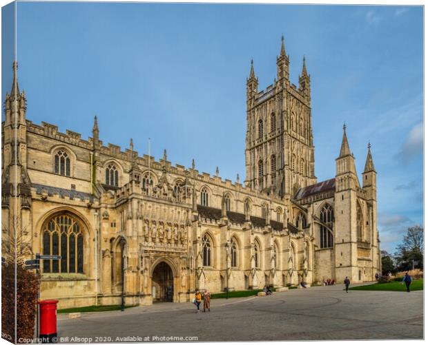 Gloucester Cathedral. Canvas Print by Bill Allsopp
