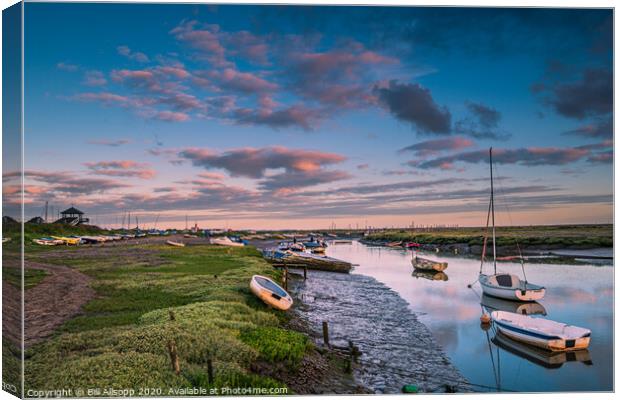 Dawn at Morston. Canvas Print by Bill Allsopp