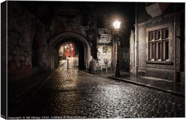 Turret Gateway Leicester. Canvas Print by Bill Allsopp