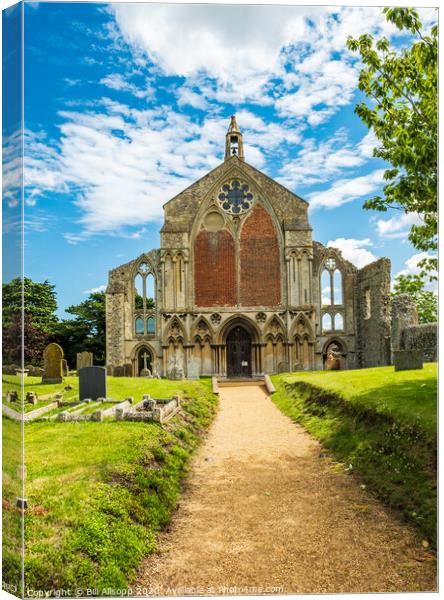 Binham Priory. Canvas Print by Bill Allsopp