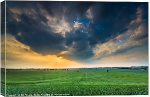 Summer storm. Canvas Print by Bill Allsopp