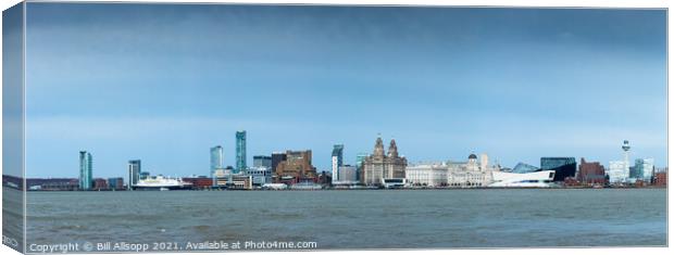 Waterfront panorama. Canvas Print by Bill Allsopp