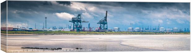 The Industrial North East. Canvas Print by Bill Allsopp