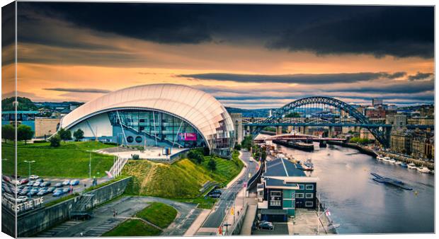 The Sage and Newcastle. Canvas Print by Bill Allsopp
