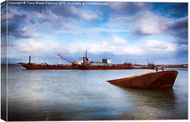  The Coal Washer Canvas Print by Tracy Brown-Percival