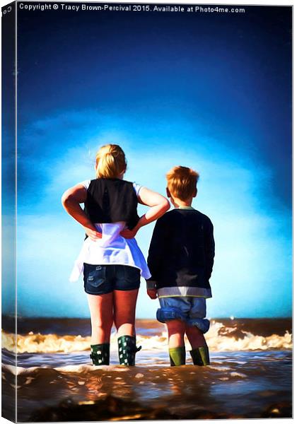  Looking Out to Sea Canvas Print by Tracy Brown-Percival
