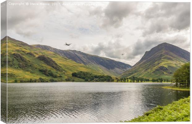 Hercules over Buttermere Canvas Print by Steve Morris