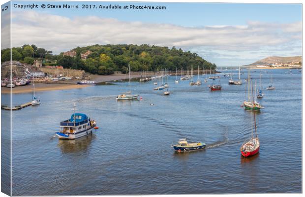 Conwy Harbour Canvas Print by Steve Morris