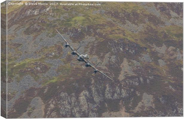 Avro Lancaster 'Leader' Canvas Print by Steve Morris
