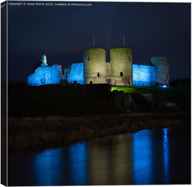 Rhuddlan Castle Canvas Print by Steve Morris