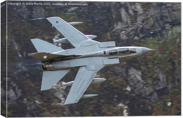 A Thrilling Tornado Run Through Welsh Mountains Canvas Print by Steve Morris