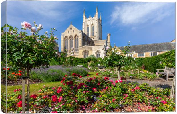 St. Edmundsbury Cathedral in Bury St. Edmunds in Suffolk Canvas Print by Simon Bratt LRPS
