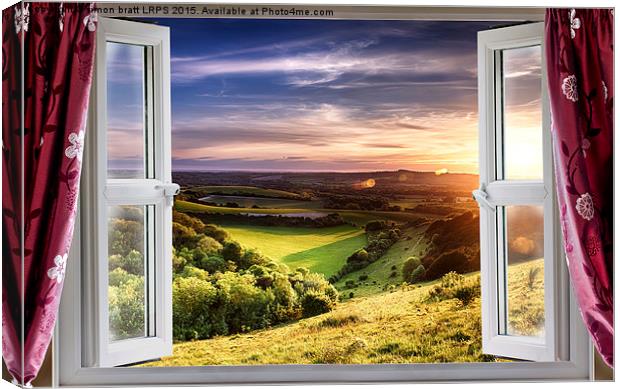 Amazing window view Canvas Print by Simon Bratt LRPS