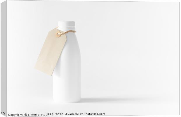 White Trash - recycled bottle artwork 0148 Canvas Print by Simon Bratt LRPS