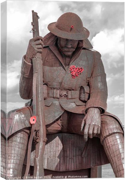 Seaham soldier Canvas Print by Ernie Jordan