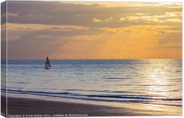 Evening relaxation Canvas Print by Ernie Jordan