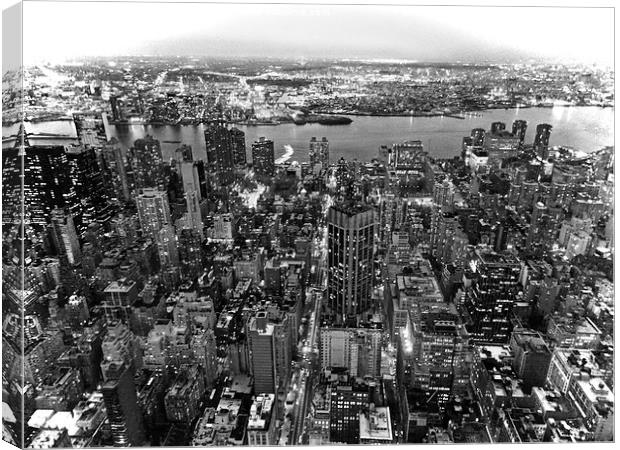 New York from Above Canvas Print by Lauren Rumbold