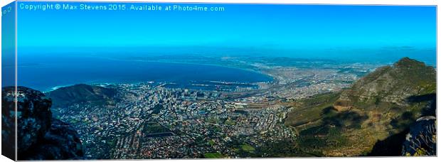  Cape Town Panorama Canvas Print by Max Stevens