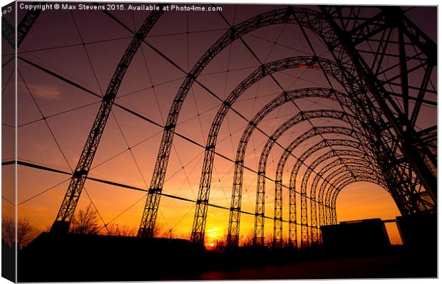  The old Airship Hangar Canvas Print by Max Stevens