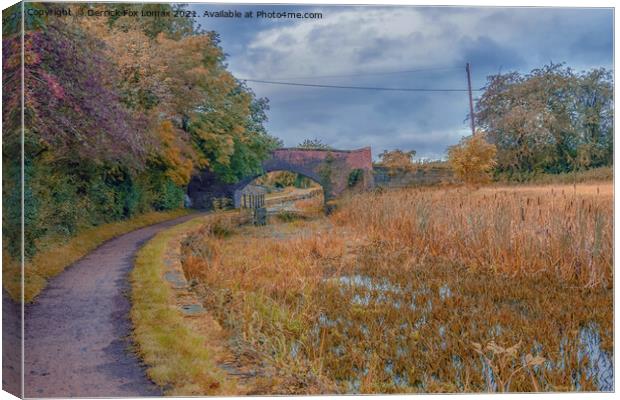 Radcliffe and Bury canal Canvas Print by Derrick Fox Lomax