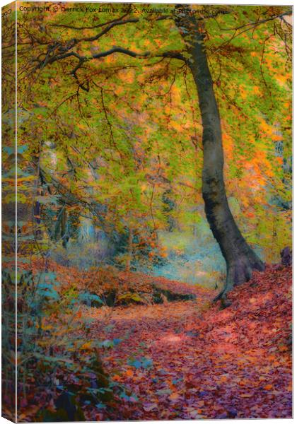 Autumn leaves Canvas Print by Derrick Fox Lomax