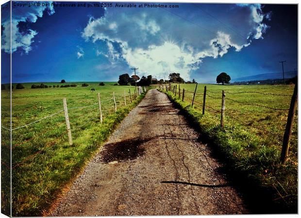  The road to furthergate Canvas Print by Derrick Fox Lomax