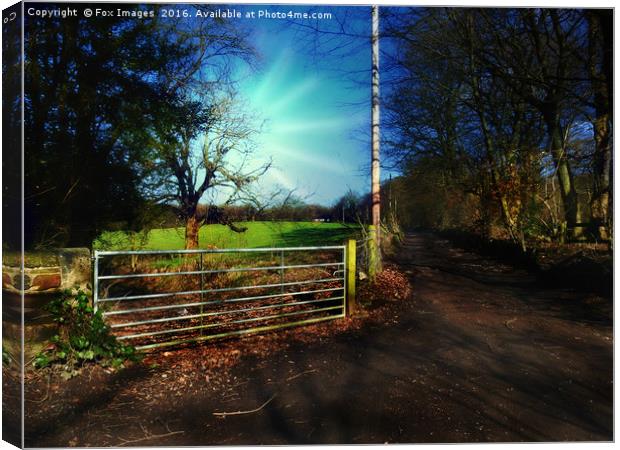 Farm view Canvas Print by Derrick Fox Lomax