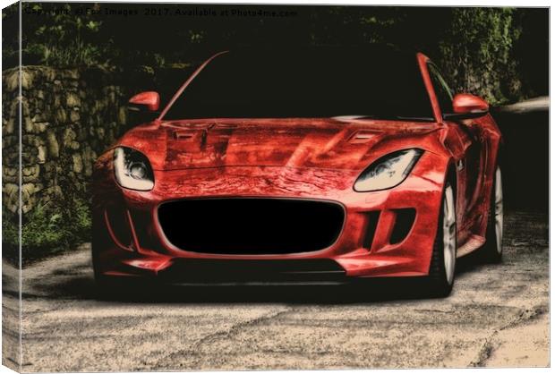 Jaguar car Canvas Print by Derrick Fox Lomax