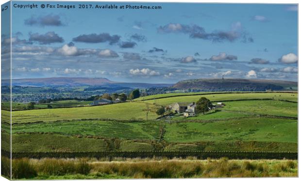 Holcombe hill tower Canvas Print by Derrick Fox Lomax