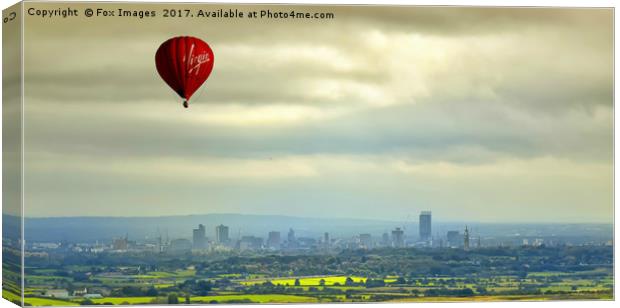 Manchester city Canvas Print by Derrick Fox Lomax