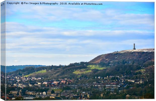 peel monument ramsbottom Canvas Print by Derrick Fox Lomax