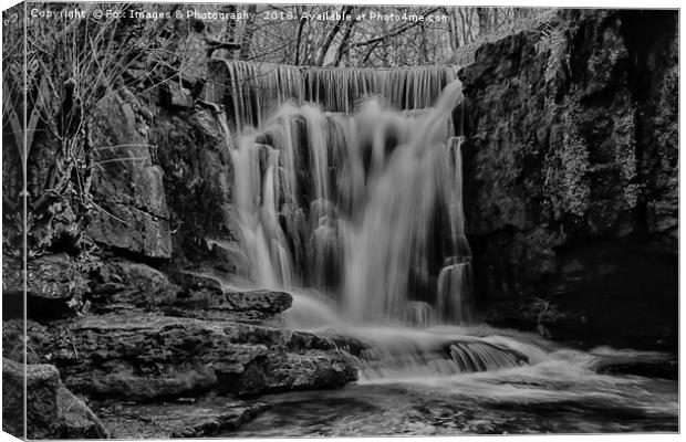 Dearden clough waterfall Canvas Print by Derrick Fox Lomax