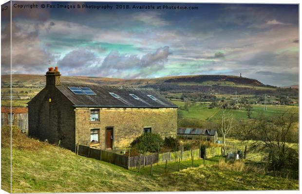 Holcombe hill peel monument Canvas Print by Derrick Fox Lomax