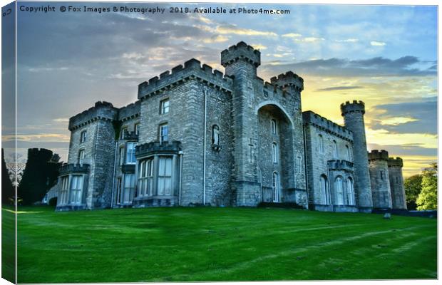 Bodelwyddan castle Canvas Print by Derrick Fox Lomax