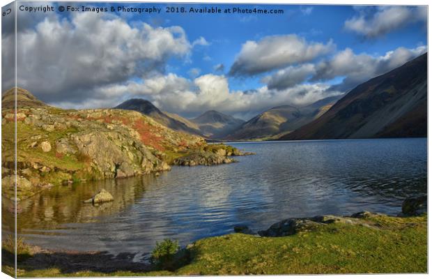 Wastwater in  Cumbria Canvas Print by Derrick Fox Lomax