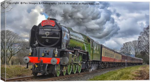 Tornado 60163 locomotive Canvas Print by Derrick Fox Lomax