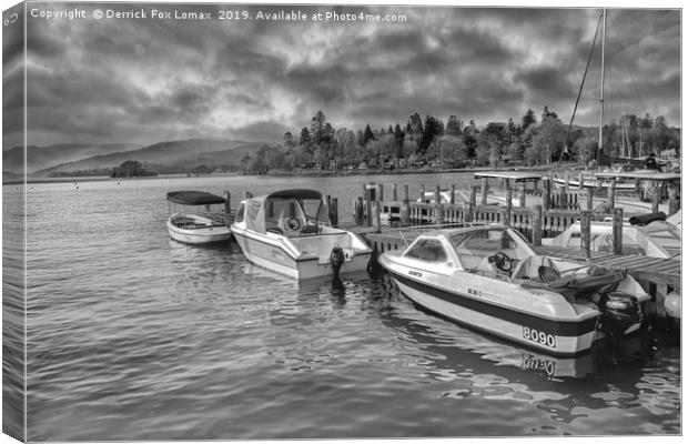 Bowness on Windermere Canvas Print by Derrick Fox Lomax