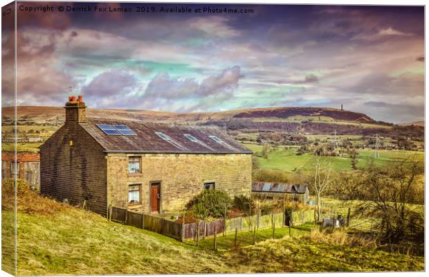 Holcombe hill peel tower Canvas Print by Derrick Fox Lomax