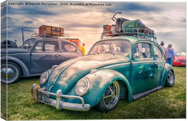 Volkswaggon Beetle Canvas Print by Derrick Fox Lomax