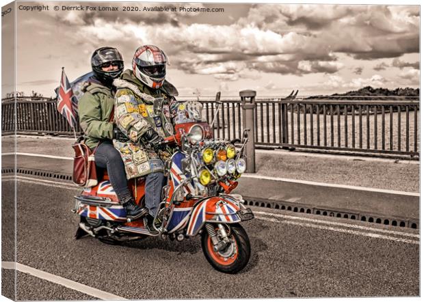 Southport mods Canvas Print by Derrick Fox Lomax