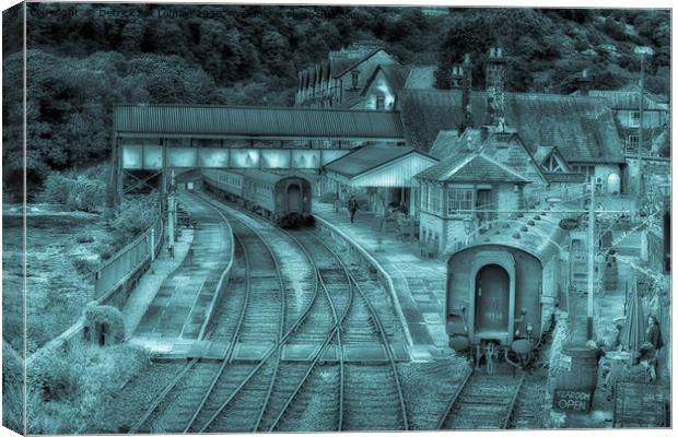 Llangollen train station Canvas Print by Derrick Fox Lomax